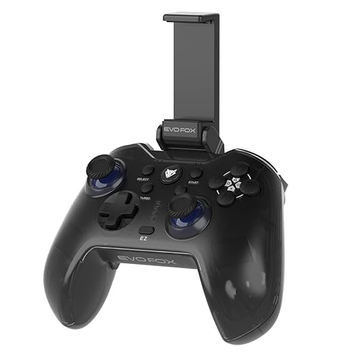EvoFox Go Smartphone Bluetooth Gamepad for iPhones, iPads & Android | 2 Macro Back Buttons, Dual Vibration Motors, Turbo Mode - 0