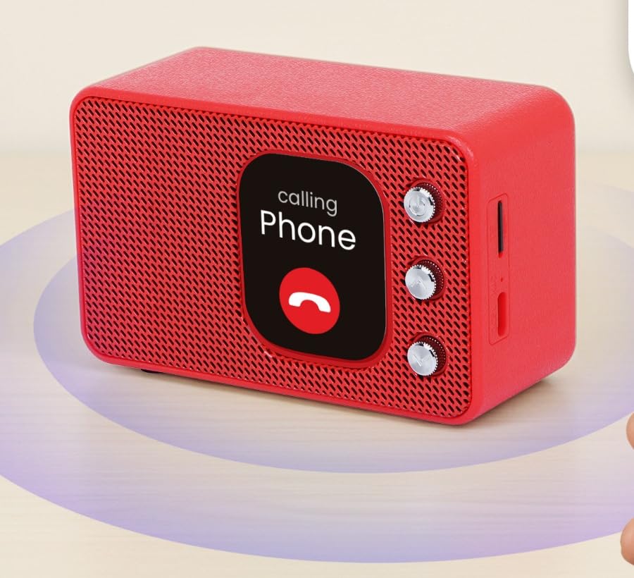 Whitesquare Mini Wireless Bluetooth Speaker 10W with Touch Screen, BT 5.4, 6H Battery, Type-C Charging - 0