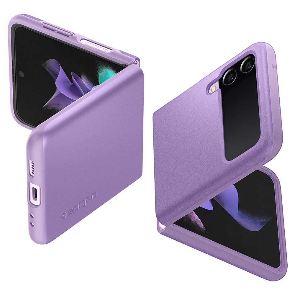 Spigen - Thin fit (Shiny lavender) for Samsung Galaxy Z flip 3 5G - 0