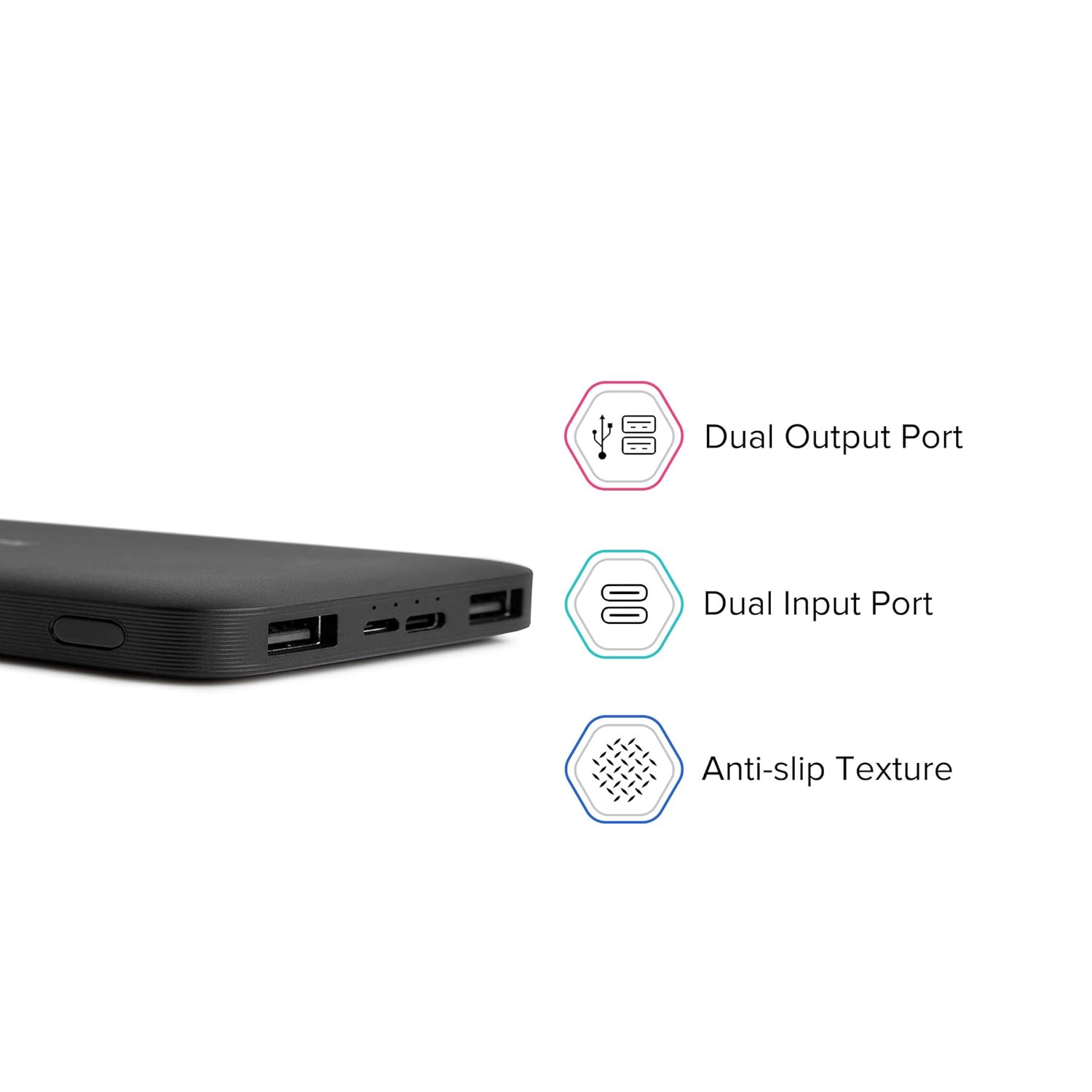 Redmi 10000mAh Fast Charging Slim Lithium Polymer Power Bank (10W Fast Charging, Dual Ports) - 2