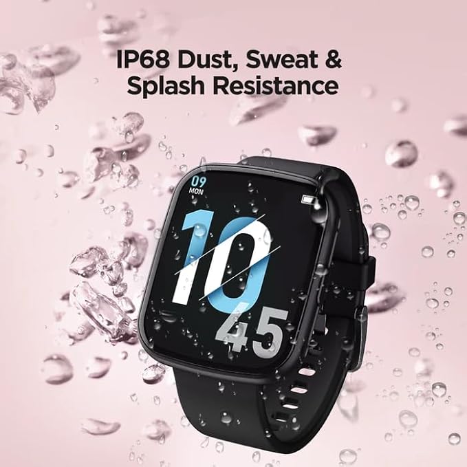 boAt Wave Play | Vivid 1.69? HD Display IP68 Dust/Water Resistance 10+ Sport Modes Smartwatch - 1