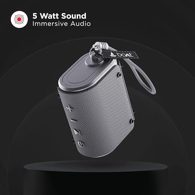 boAt Stone Grenade 5 W Bluetooth Speaker with Upto 7 Hours Battery, IPX6 Water - 2