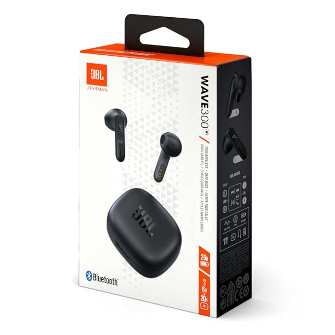 JBL Wave 300 TWS True Wireless In-Ear Bluetooth Headphones and Charging Case, Wireless Earbuds - 1