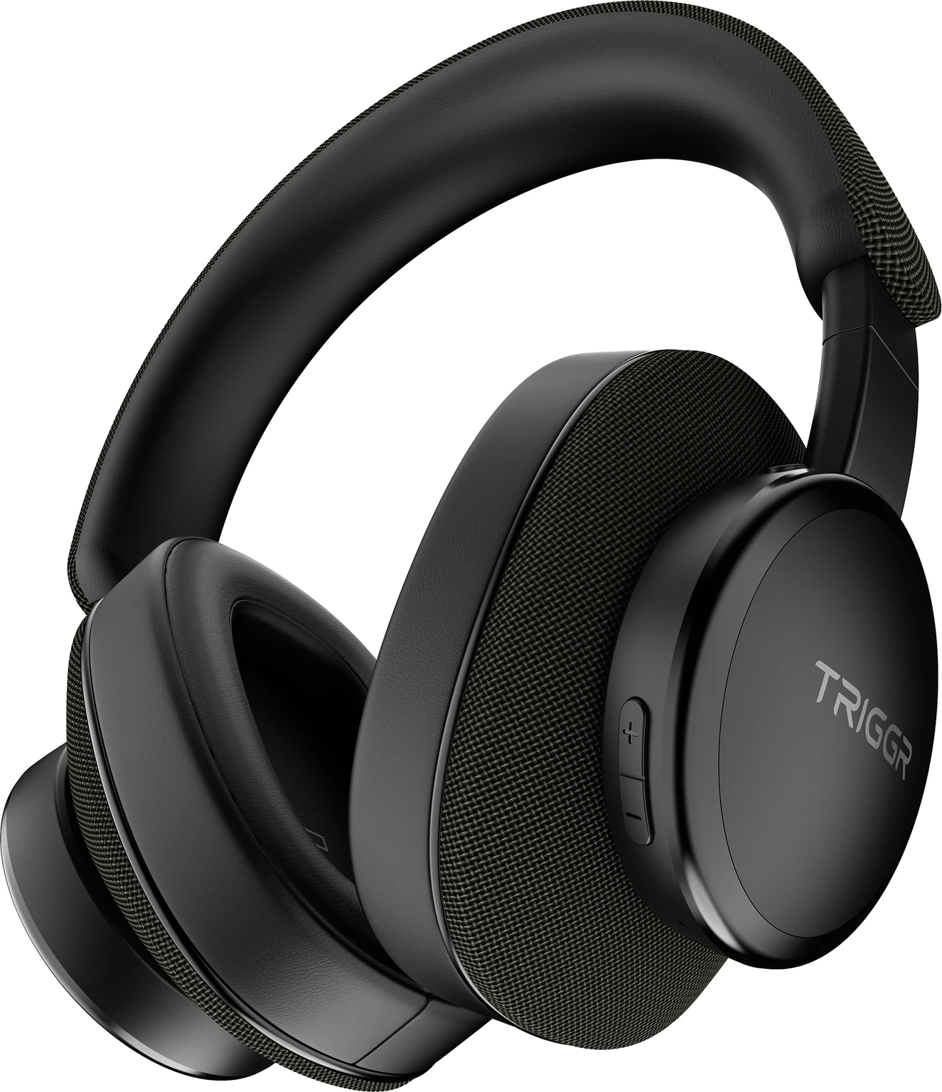 TRIGGR Trinity 3 with Fabric Finish, Dual Pairing, 50H Battery, Foldable Design, v5.3 Bluetooth Headset - 0