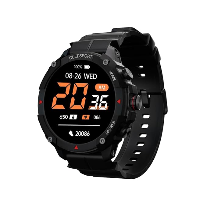 CULTSPORT Ranger XR 1.43" AMOLED Smartwatch Always On Display, Bluetooth Calling - 0