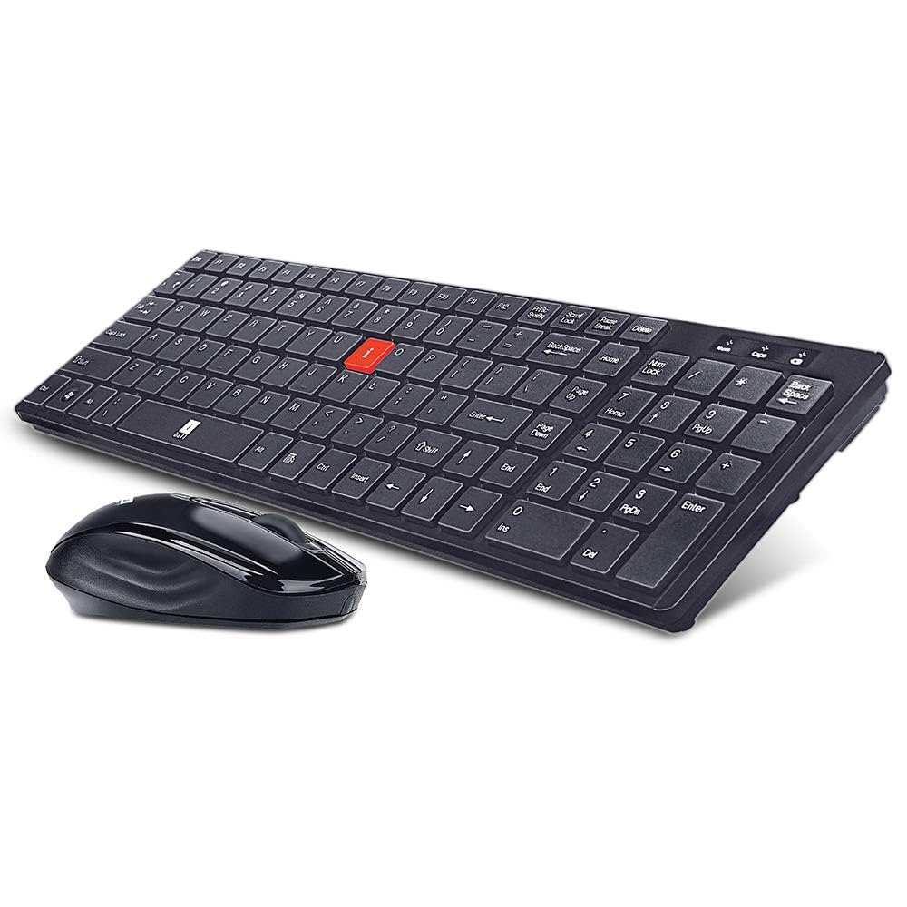 iBall Wireless Combo i4 Deskset Slim / Keyboard / Smart Mouse Chocolate Key - 0
