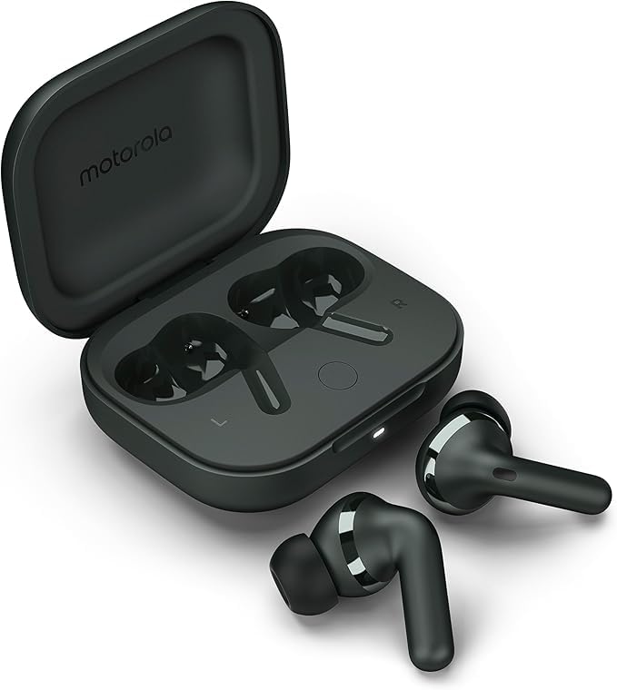 moto buds+|Sound by Bose, Dual Dynamic Drivers, 48dB ANC, Dolby Head Tracking Bluetooth Headset - 1