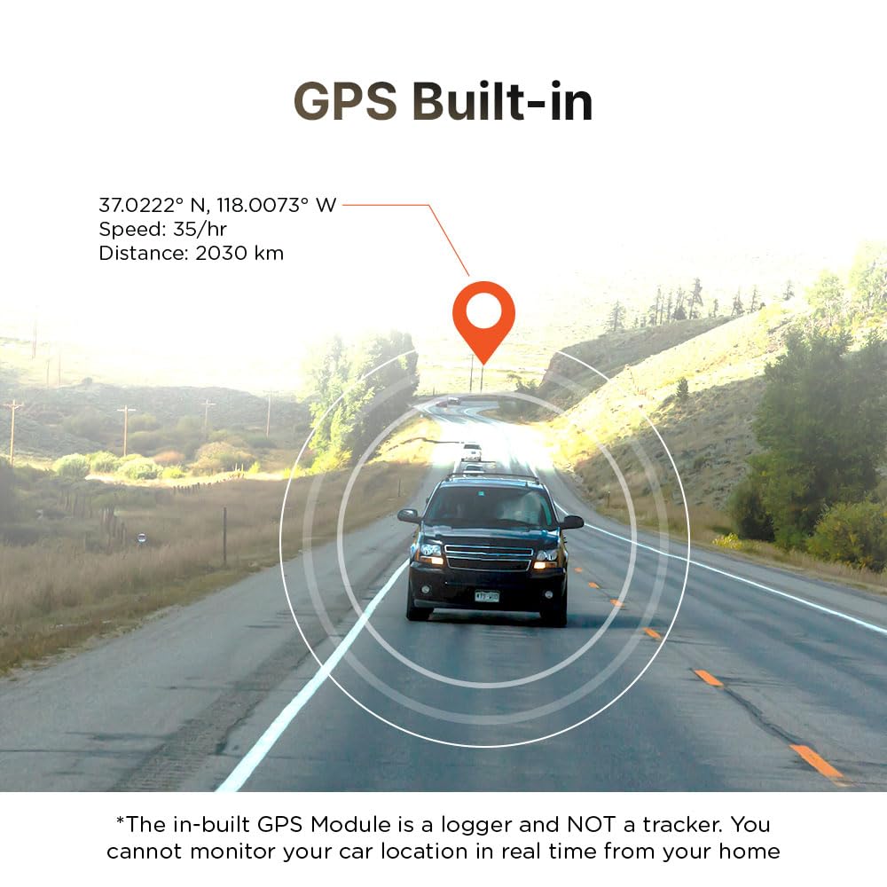 Qubo Car Dash Camera Pro (with GPS Logger) Dash Cam - 1