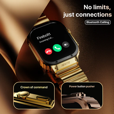 Fire-Boltt Maverick Smartwatch IPS Display, Luxury Stainless Steel Look, Bluetooth Calling - 4