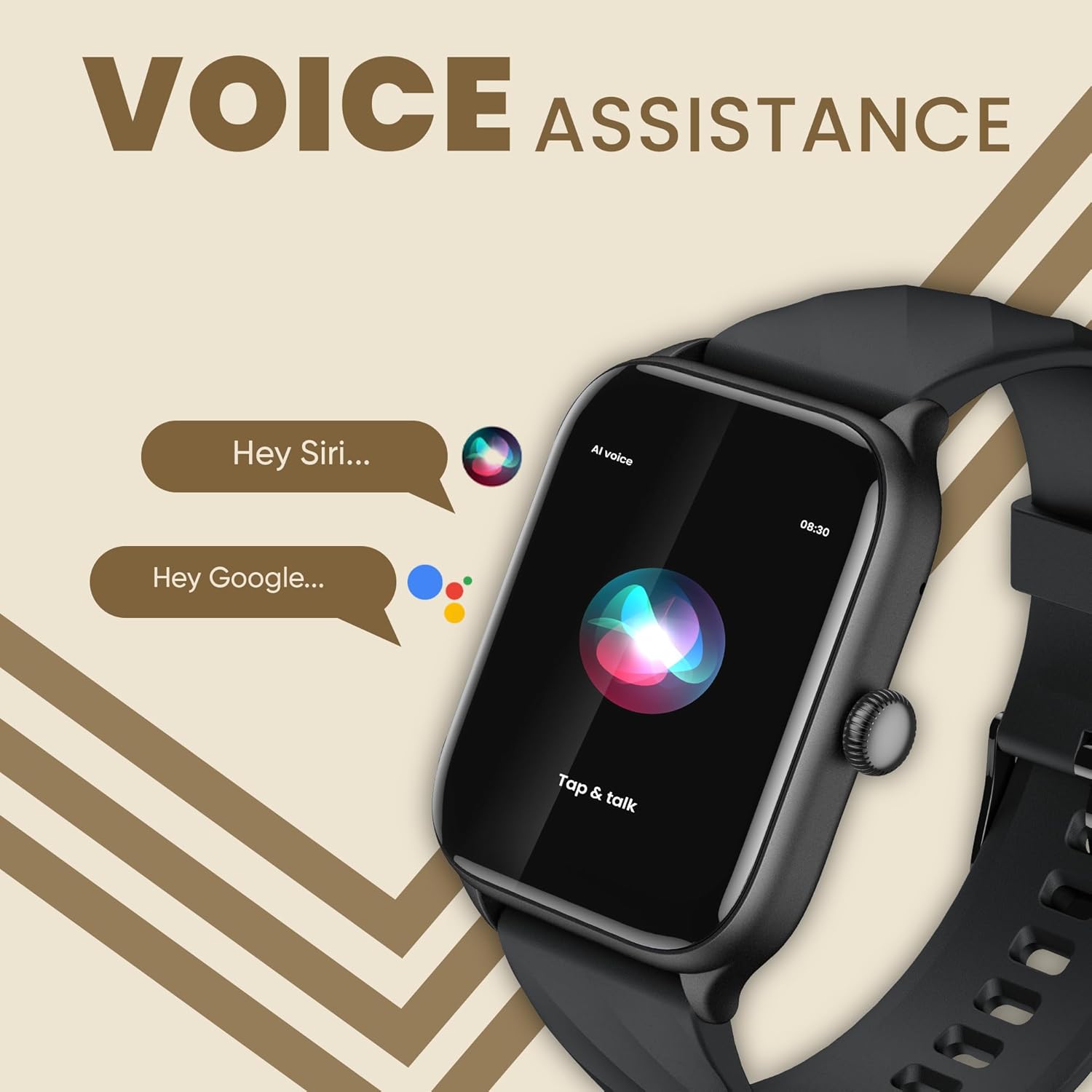 CELLECOR M1 Stew 1.83 IPS Display Smart Watch, Bluetooth Calling - 2