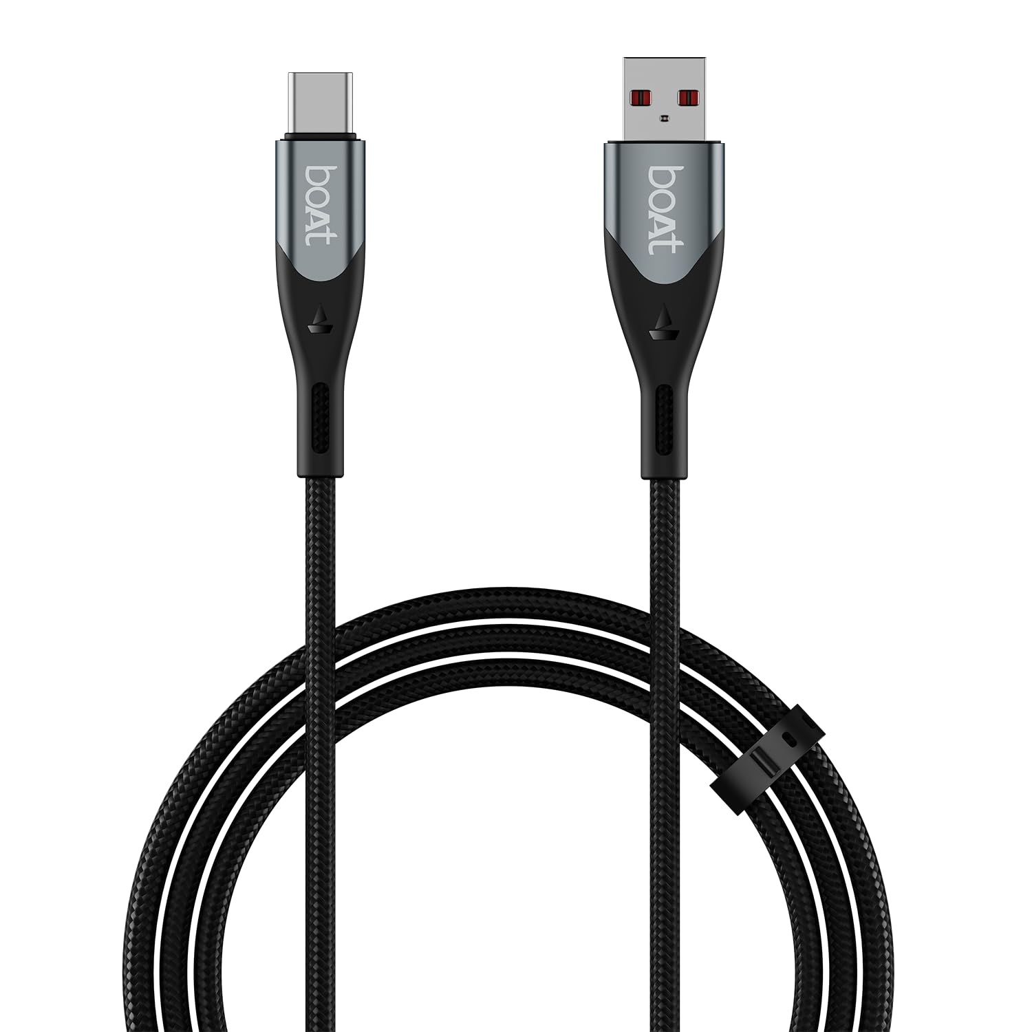 boAt Type A to C 65W Fast Charging Cable with 480 Mbps Data Transfer, Tangle-Free Cable in Premium Nylon - 0