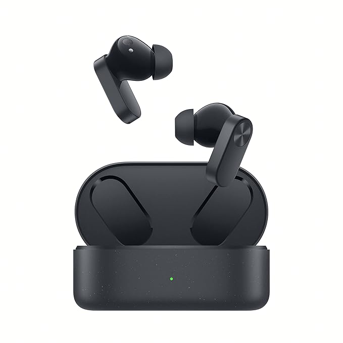 OnePlus Nord Buds 2 True Wireless in Ear Earbuds with Mic, Upto 25dB ANC 12.4mm Dynamic Titanium Drivers, Playback:Upto 36hr case, 4-Mic Design, IP55 (seal pack) - 0