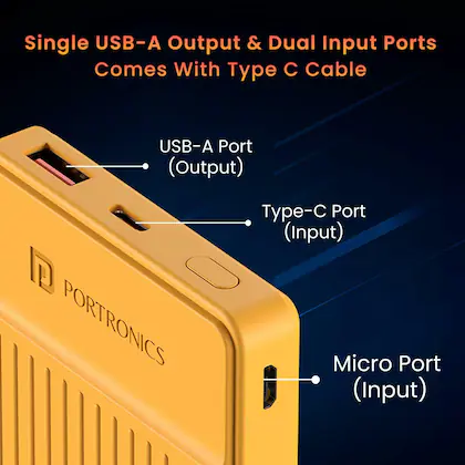 Portronics Luxcell B12 10000mAh Ultra Slim Power Bank - 1