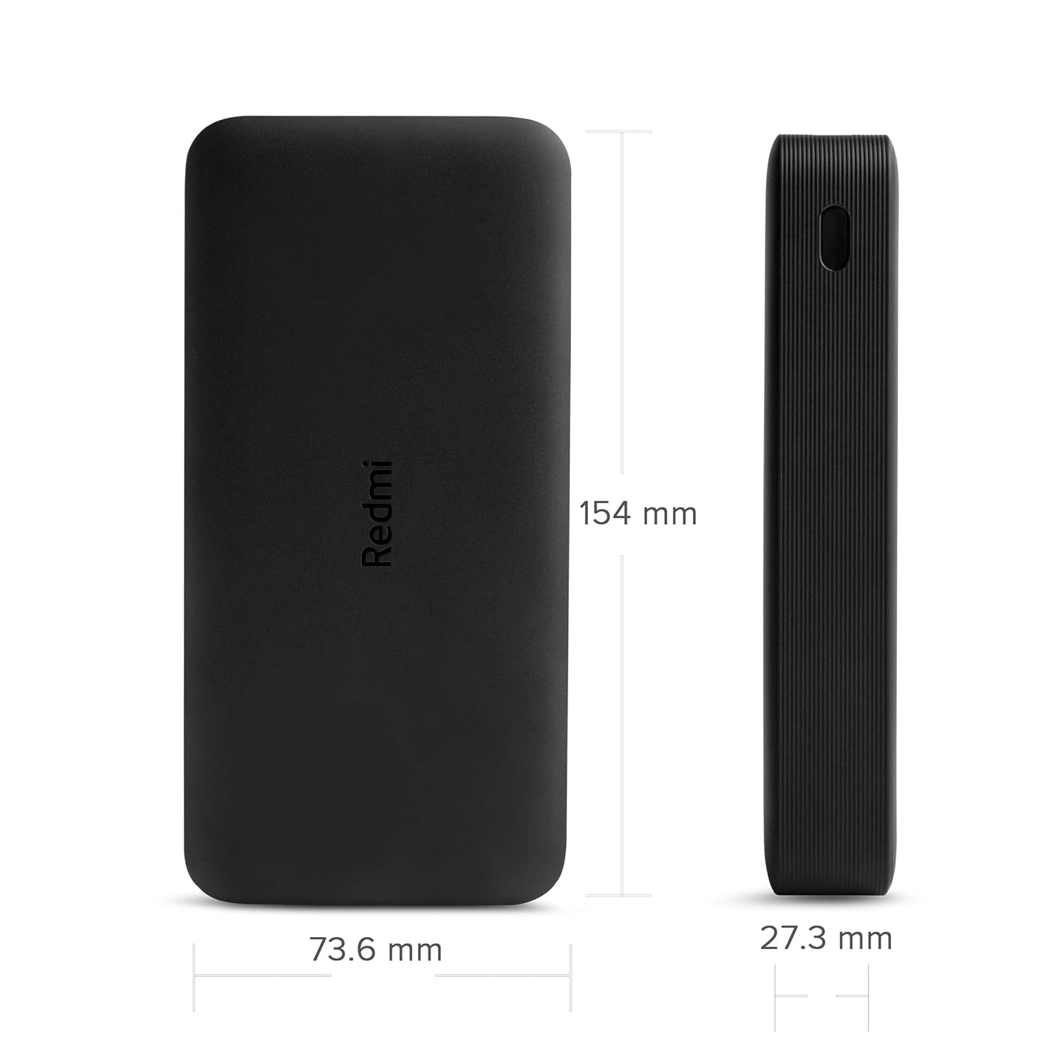 Redmi 20000mAh Lithium Polymer Power Bank, USB Type C and Micro USB Ports, 18W Fast Charging, Low Power Mode - 2