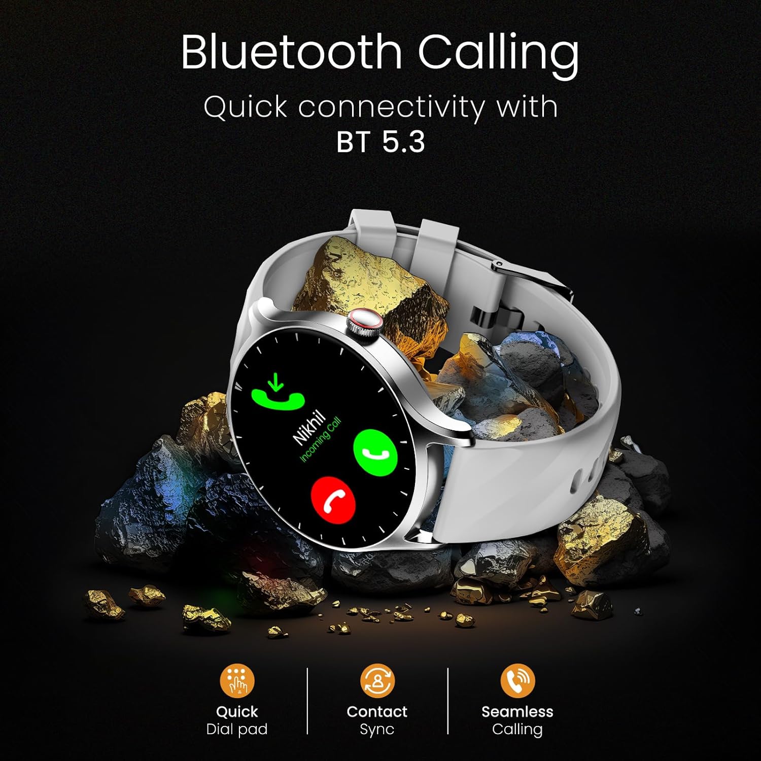 CELLECOR E2 Hype 1.50" (38.1mm) HD IPS Display Smart Watch, 500 Nits, 60Hz Refresh Rate, Bluetooth Calling - 1