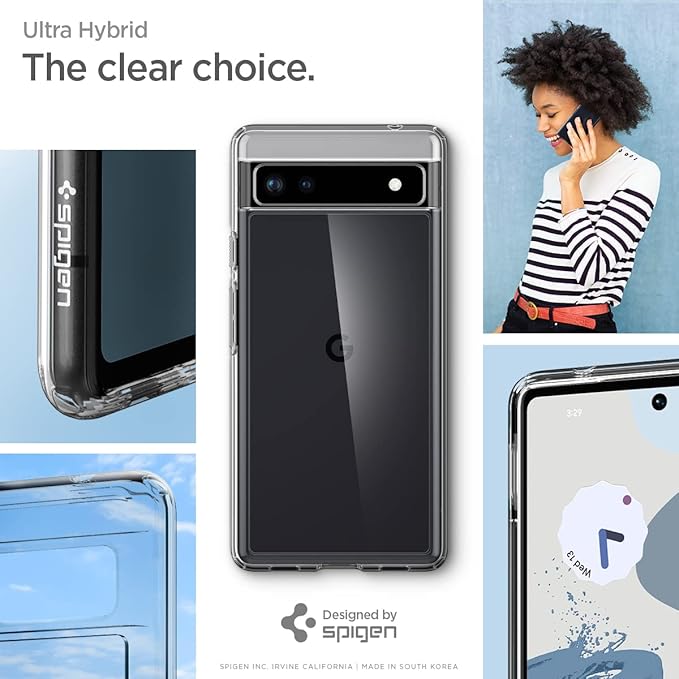 Spigen - Ultra Hybrid (Crystal Clear) for Pixel 6 - 1