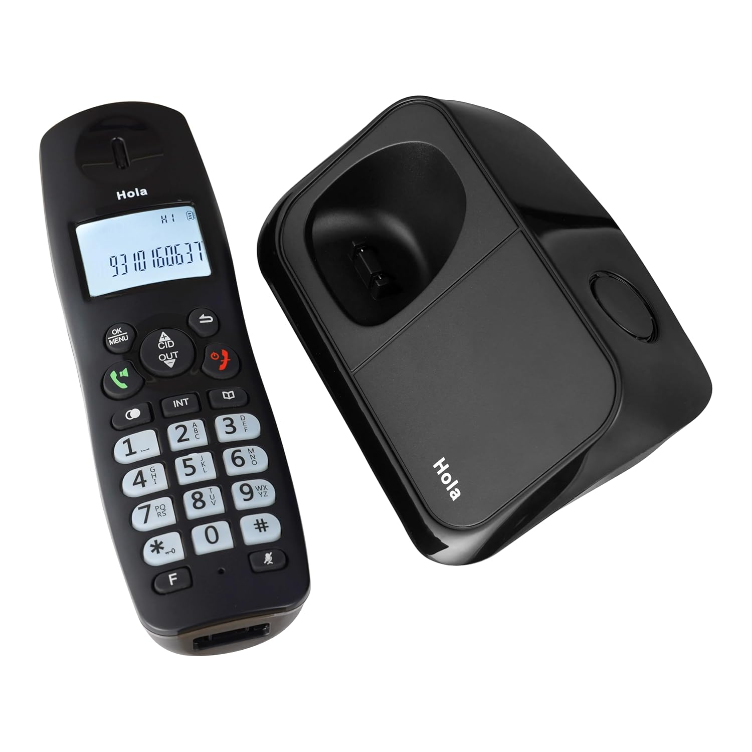 Hola ! Tc 700 Expandable 2.4Ghz Cordless Landline Phone with Caller ID Display - 1