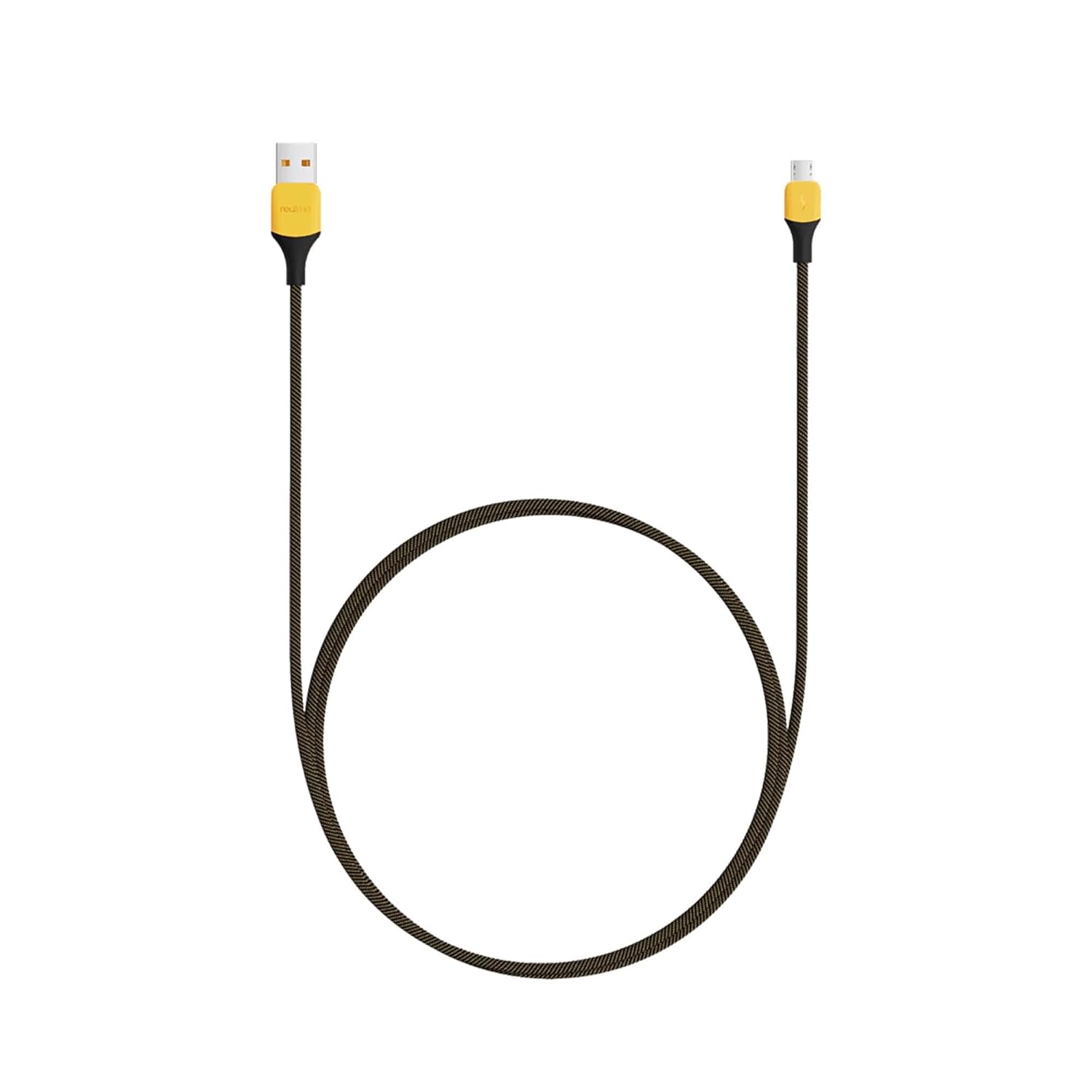 realme 10W Fast Charging Micro-USB Cable (Braided, Black) Total - 2