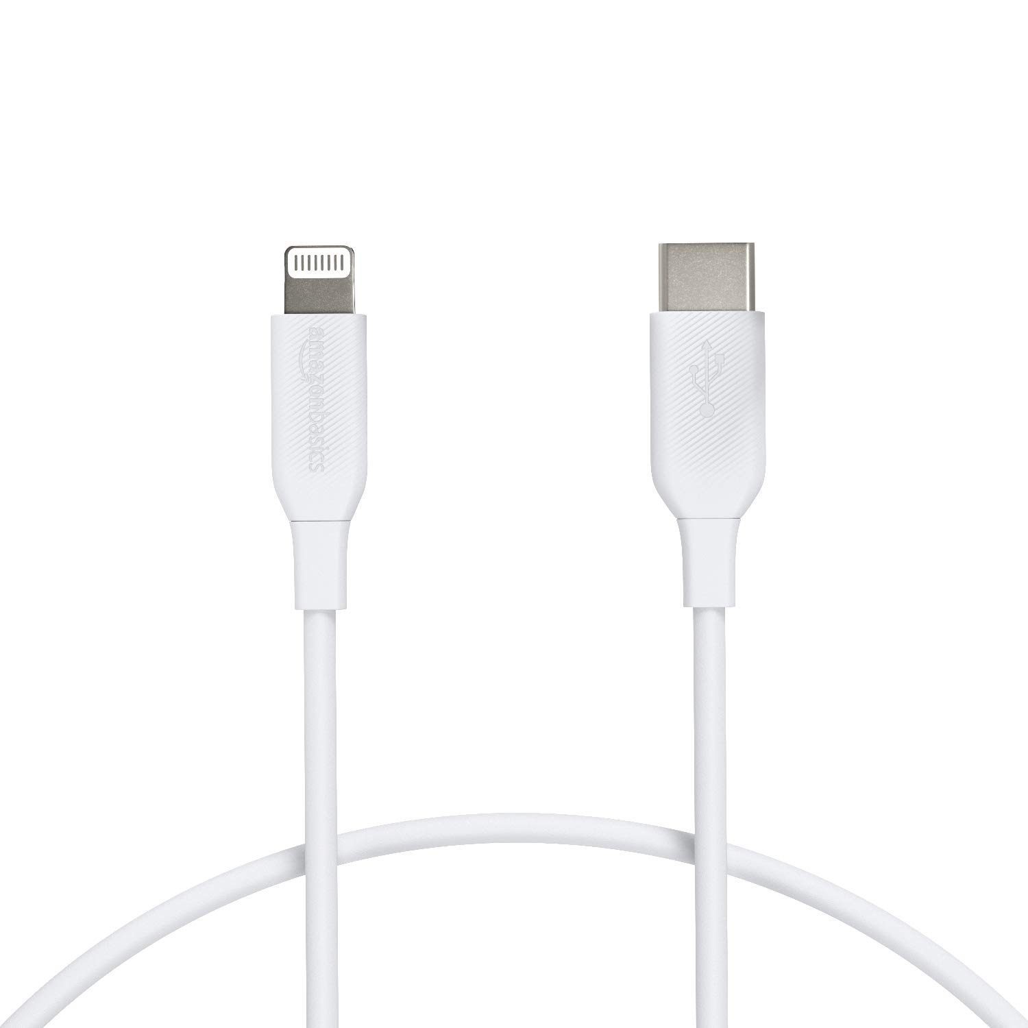 Amazon Basics T3 Mfi Certified Usb-C To Lightning Cable Cord For Smartphone (1-Ft, White) Total - 0