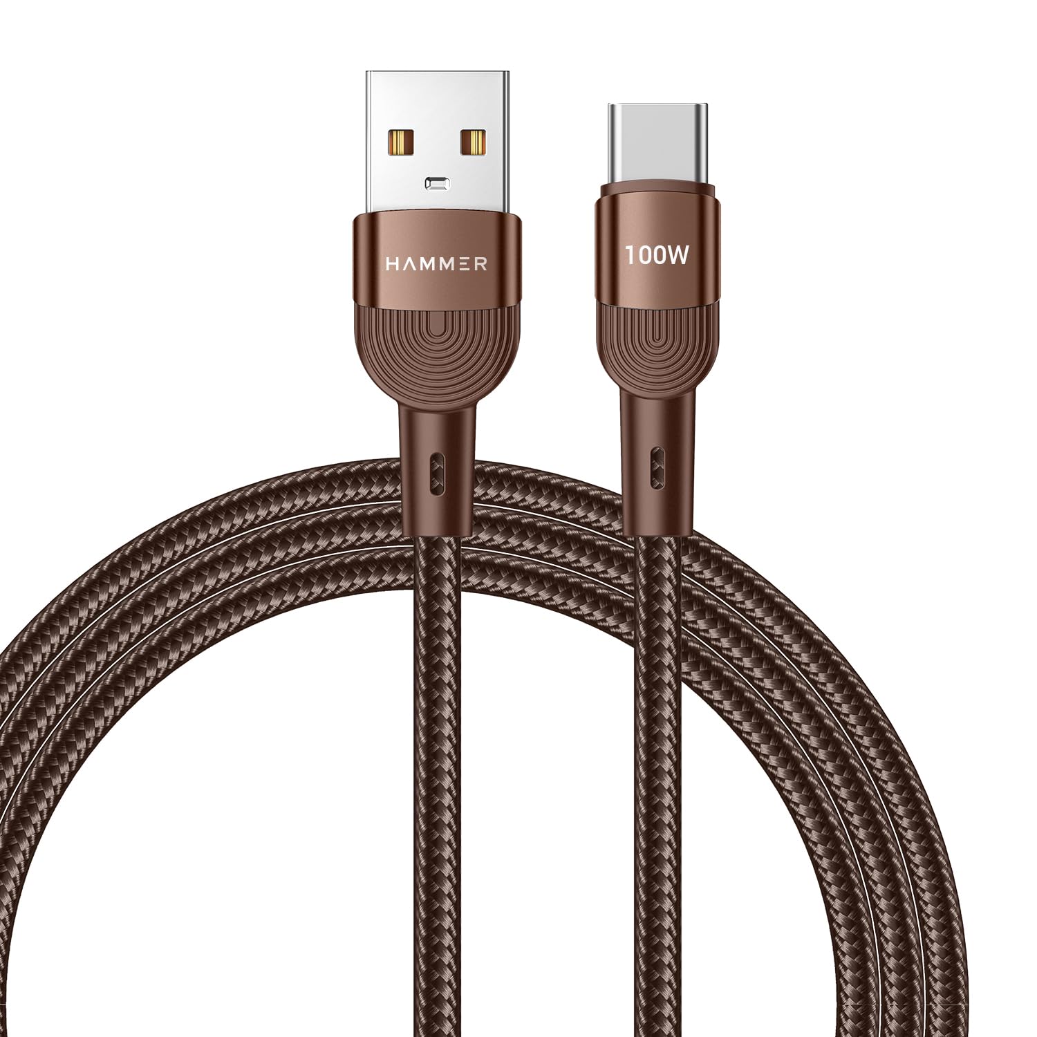 HAMMER 100W 5A USB to Type-C for OnePlus with WARP/VOOC/FLASH support, Super Fast Charging Cable - 0