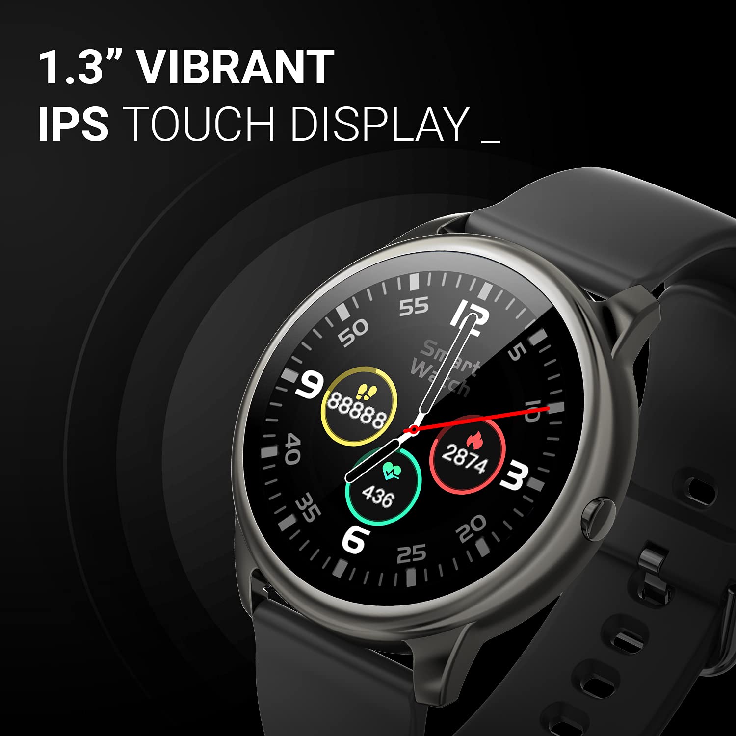 CrossBeats Orbit Bluetooth Calling Smart Watch Voice Assistant, 1.3? IPS HD IPS Display - 1