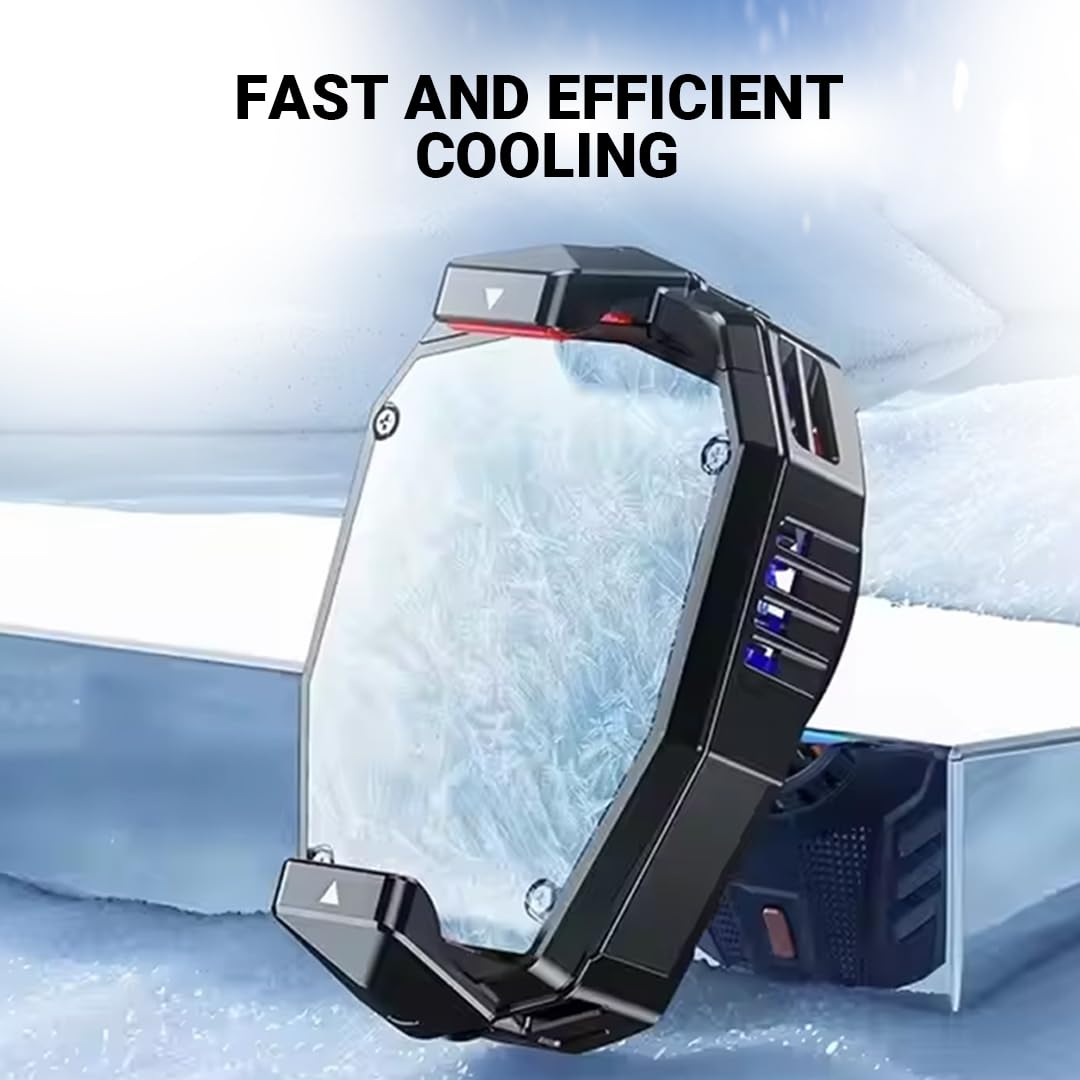 Ant ICE10 Phone Cooler for Gaming, Universal Phone Cooling Fan with 3 Speed Cooling Modes, RGB Fan - 2