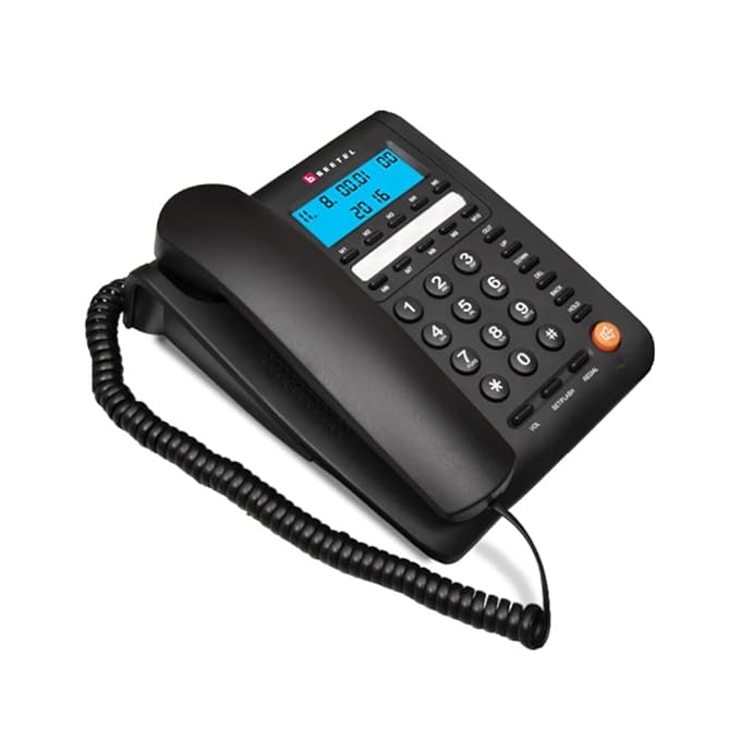 Beetel M59 Caller Id Corded Landline Phone With 16 Digit Lcd Display & Adjustable Contrast,10 One Touch Memory Buttons,2Ways Speaker Phone,Music On Ho - 0