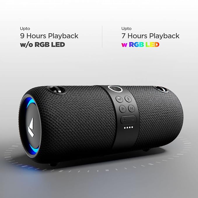 boAt Stone 1200F with upto 9 Hours Battery, IPX7 and RGB LEDs 14 W Bluetooth Speaker - 1