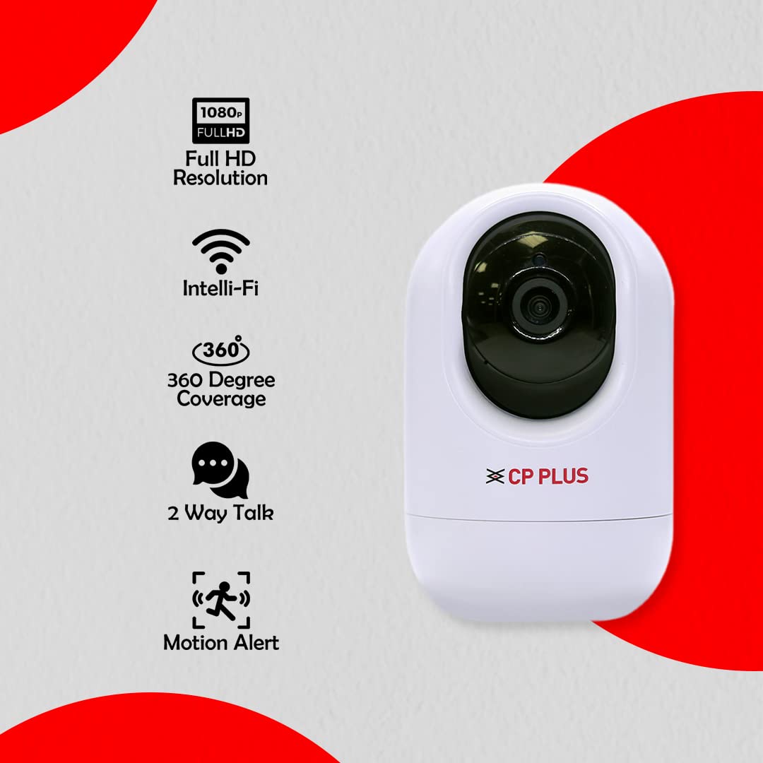 CP PLUS 2 MP Wi-Fi PT Camera. 15 Mtr. Full HD Video Camera with 360 Degree (CP-E24A) - 1