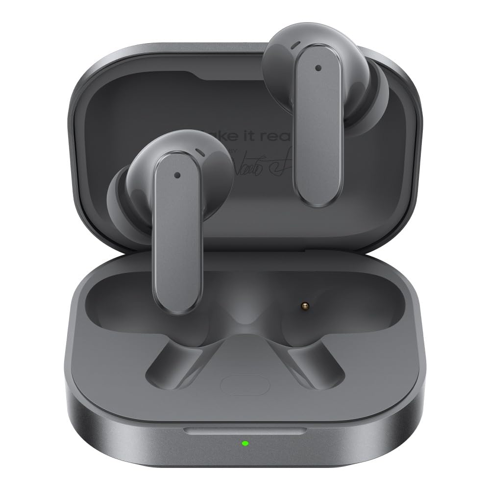 realme Buds Air 8,Dual Dynamic Bass Drivers 55dB ANC 45ms Low Latency, 360° Spatial Audio - 0