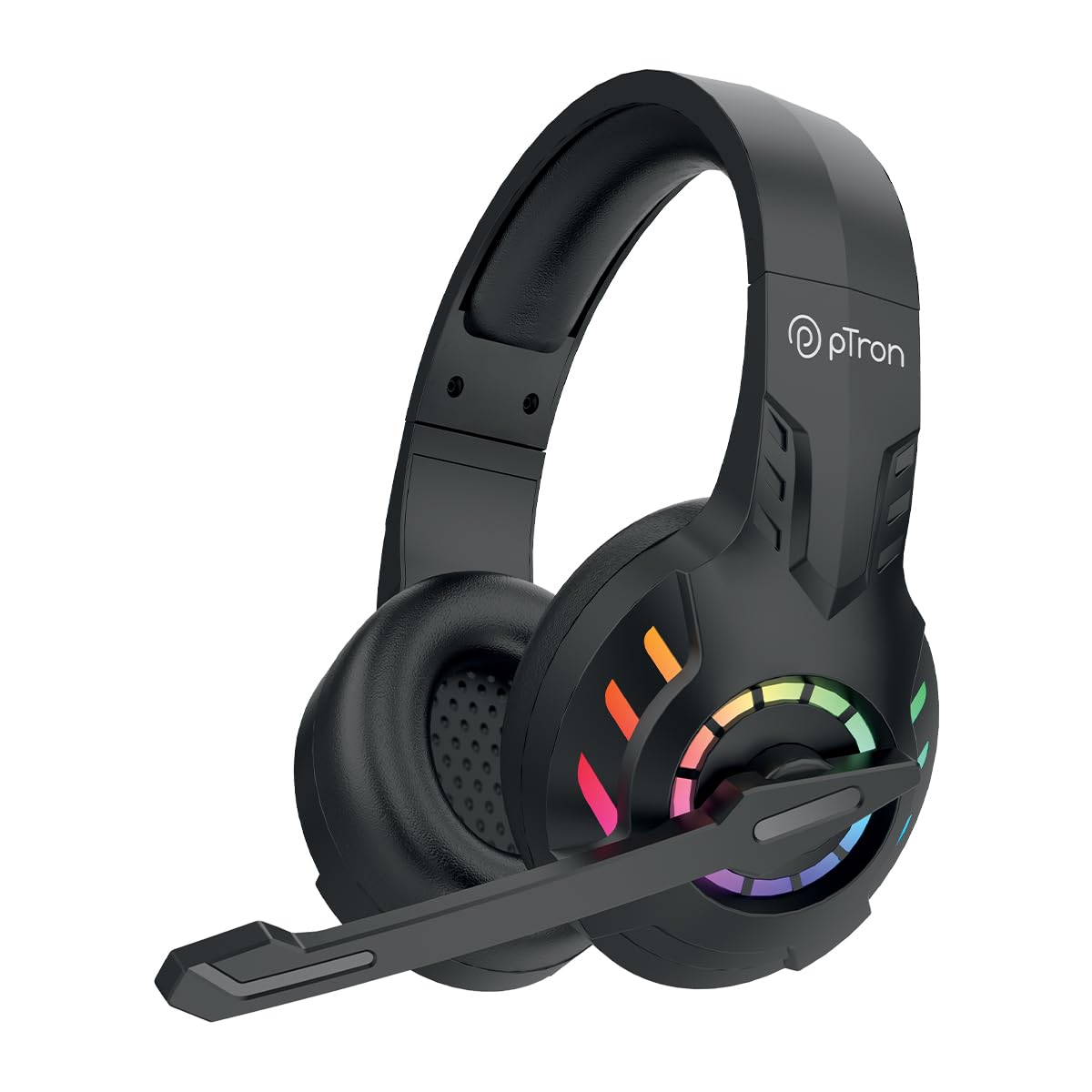pTron Studio Sports Wireless BT Gaming Over-Ear Headphones, 30MS Low-Latency for Thrilling Gaming - 0
