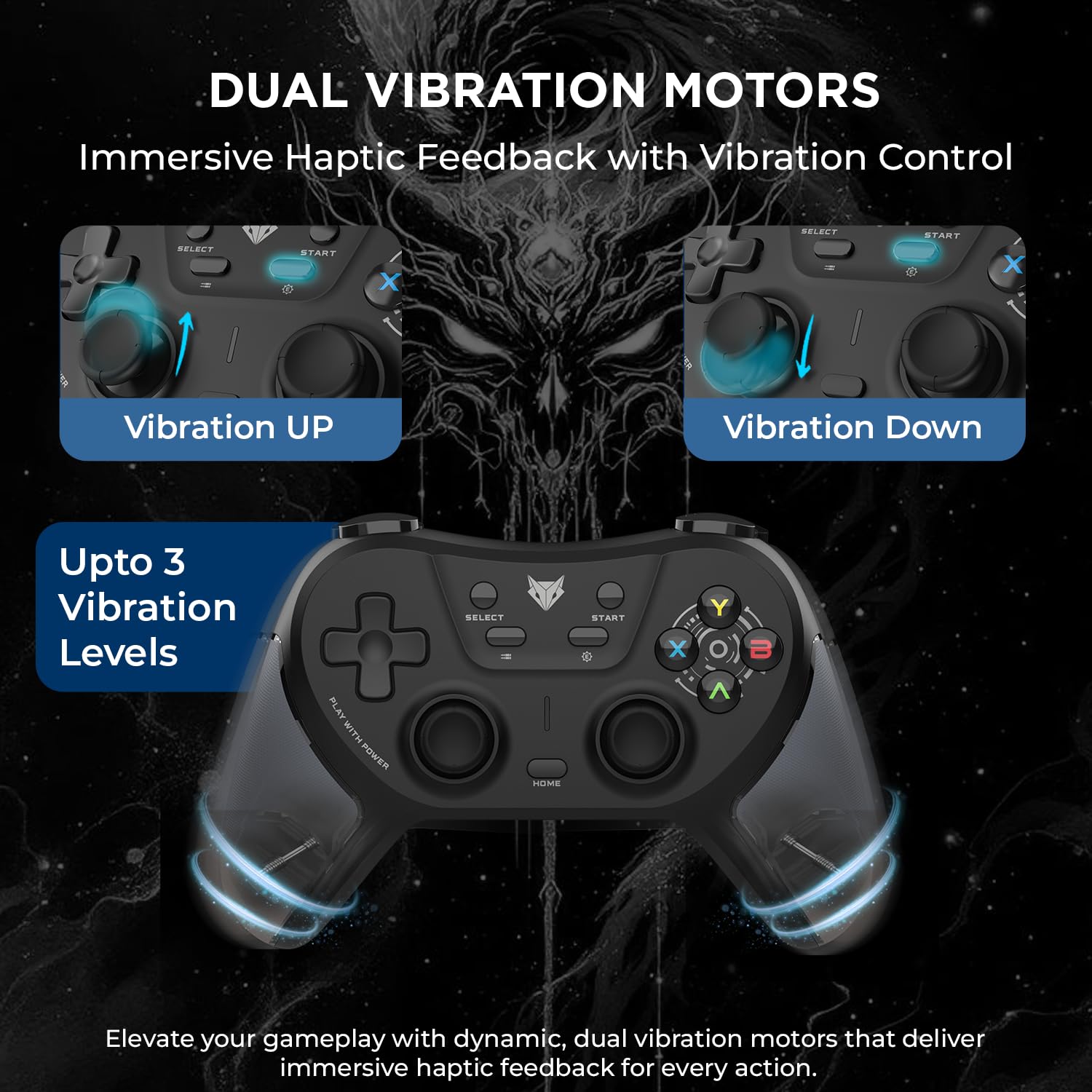 EvoFox One S Universal 3-Mode Wireless Gaming Controller, HallSense™ Precision Joysticks, Bluetooth 5.0 - 2