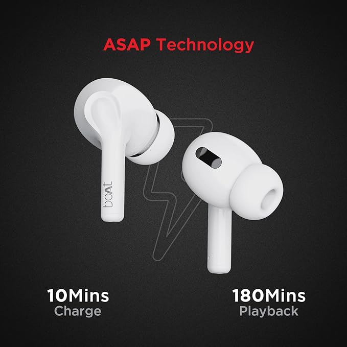 boAt Airdopes 161 TWS in Ear Earbuds with ASAP Charge, 17H Playtime, IWP, Bluetooth, Immersive Audio, IPX5, Touch Controls - 1