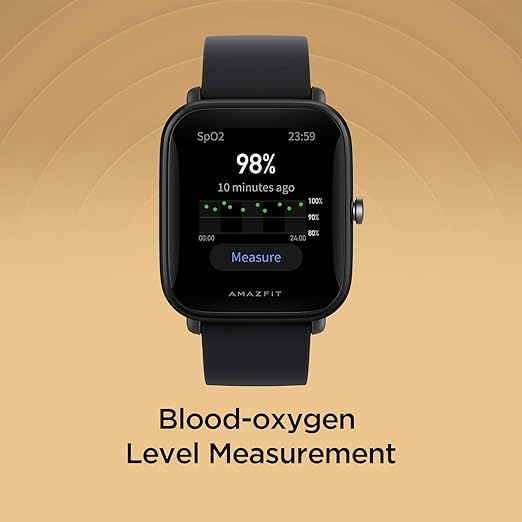 Amazfit Bip U Smart Watch, SpO2 & Stress Monitor HD Color Display, 60+ Sports Modes - 0