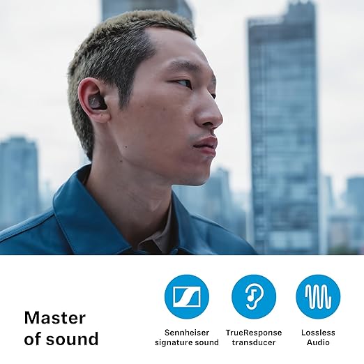 Sennheiser Momentum 4 True Wireless in Ear erabuds with BT v5.4 and AURACAST Technology, Qualcomm aptX Lossless CD-Quality Audio - 1