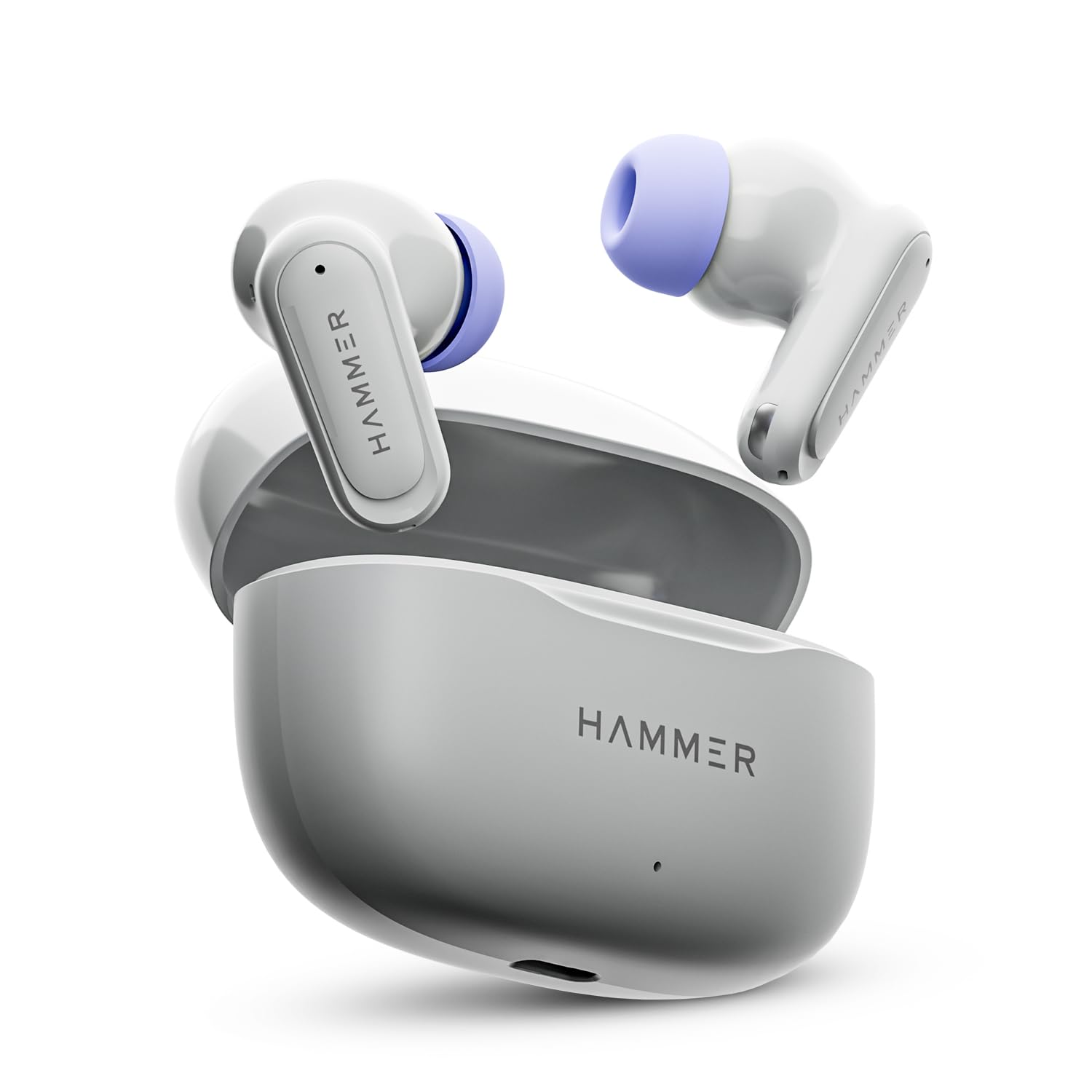 HAMMER Airflow Neo Earbuds with 80H Playtime, 13mm Titanium Driver, 40ms Gaming Mode - 0