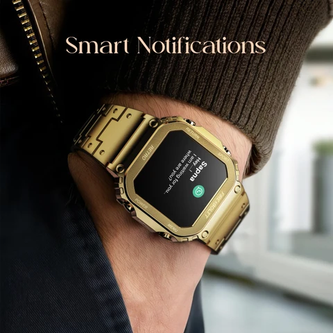 Fire-Boltt Vintage Smartwatch, Stainless Steel Design, Bluetooth Calling - 5
