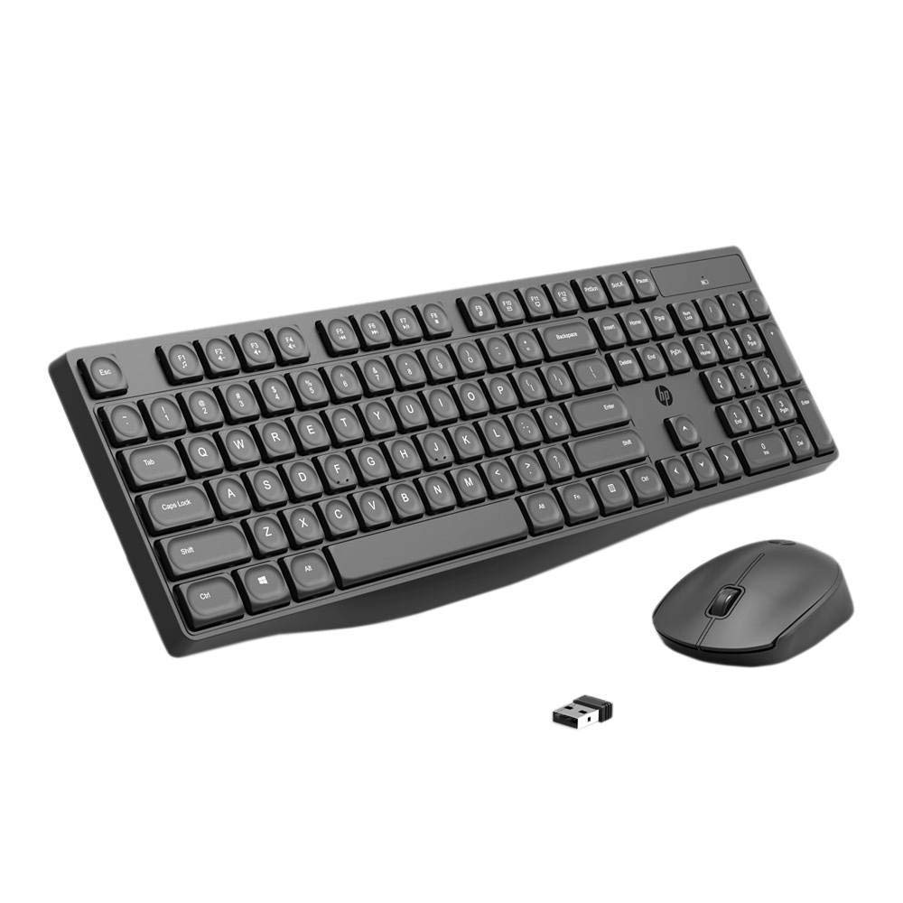 HP CS10 Wireless Multi-Device Keyboard and Mouse Combo,USB Plug and Play with 2.4 GHz Wireless Connection,800/1200/1600 Dpi/Long Battery Life, Black (7YA13PA) - 1