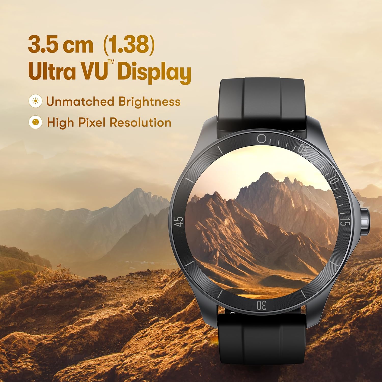 Fastrack Rogue Rugged Smartwatch with 1.38" UltraVU HD Display|SingleSync BT Calling|Functional Crown - 2
