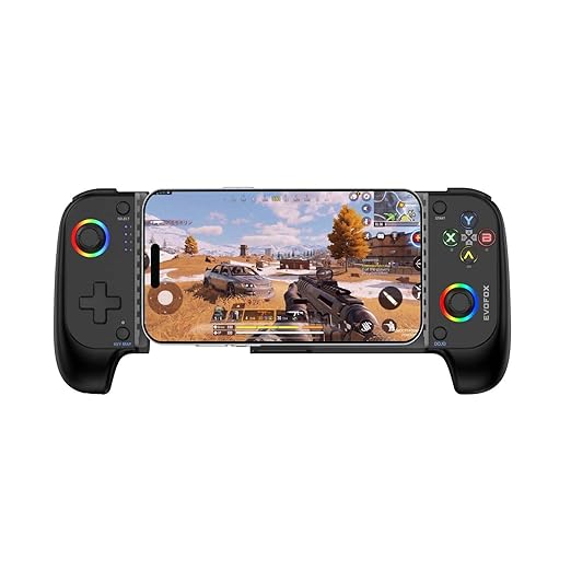 EvoFox Deck Smartphone Gamepad with iPhone/Android, XBOX, HID & Keymap modes | Bluetooth v5.0 | Dual Vibration motors - 0