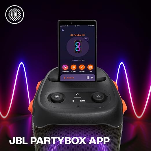 JBL Partybox 110, Wireless Bluetooth Party Speaker, 160W Monstrous Pro Sound, Dynamic Light Show - 1