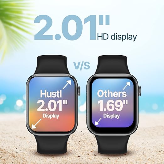 CrossBeats Ignite Hustl 2.01" HD Display, Dual Speaker, BT Calling, 500+ Watch Faces Smartwatch - 1