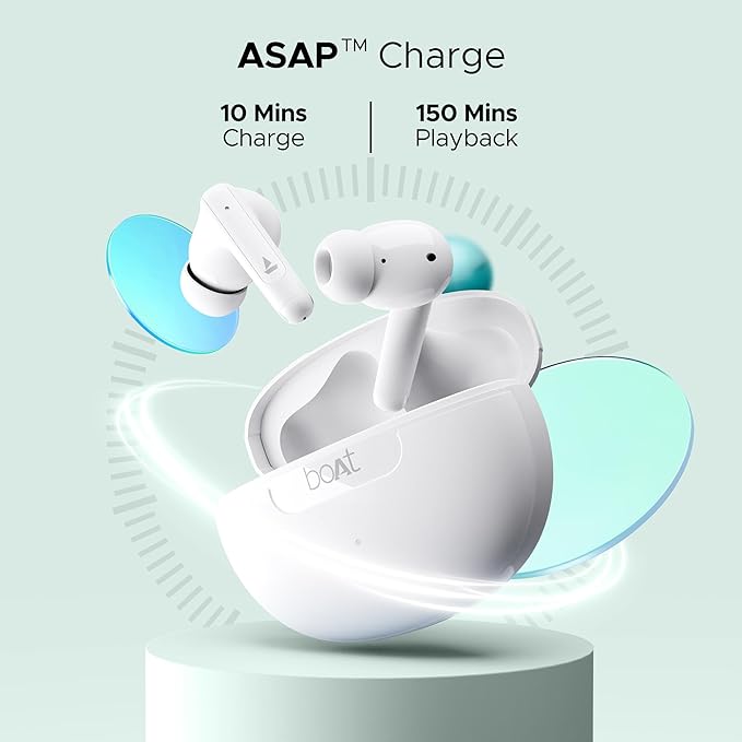 boAt Airdopes 161 ANC w/ Active Noise Cancellation(32dB),50HRS Playback & ASAP Charge Bluetooth - 2
