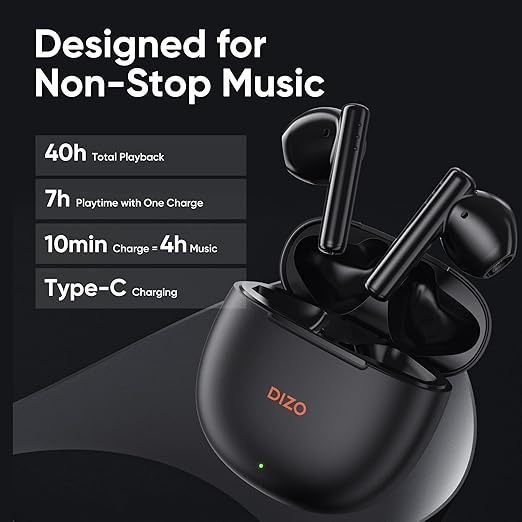 DIZO Buds P with Fast Charge, 40HPlaytime & 13mm Driver (by realme TechLife) Bluetooth Headset - 2