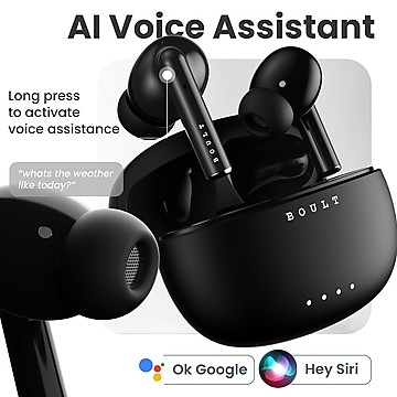 Boult Audio W20 Truly Wireless in Ear Earbuds with 35H Playtime, Zen? ENC Mic, 45ms Low Latency, 13mm Bass Drivers, Type-C Fast Charging - 3