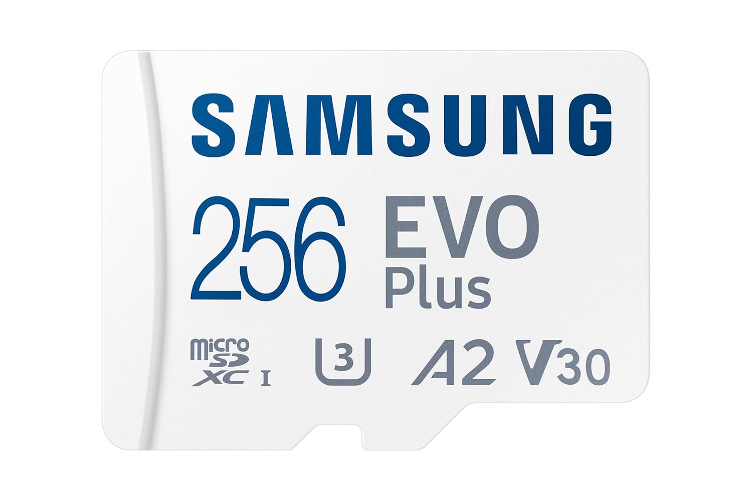 SAMSUNG EVO Plus 256GB Micro w/SD Adaptor SDXC, Up-to 160MB/s, Expanded Storage - 0