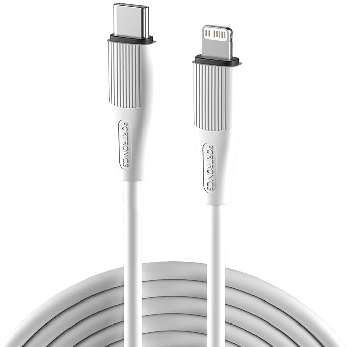 Portronics Silklink 20W Type-C to 8 Pin Fast charging Cable for Lightning - 0