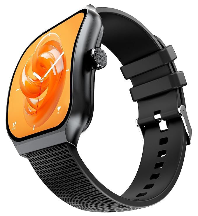 CELLECOR E3 Rise 2.01" HD Curved Display Smart Watch, Bluetooth Calling - 0