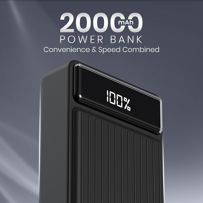 Portronics Luxcell Bind Mini 20k 20000mAh Powerbank with 22.5W Fast Charging, in-Built Type C PD - 1