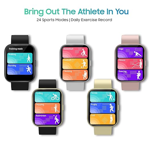 TAGG Verve MAX Smartwatch 1.78'' Large Hi-Res Display Waterproof || Heart-Rate, Blood Oxygen & BP Monitor || in-App GPS, Calculator and Games || - 2
